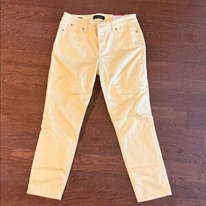 Talbots Pale Yellow Slim Ankle Jeans